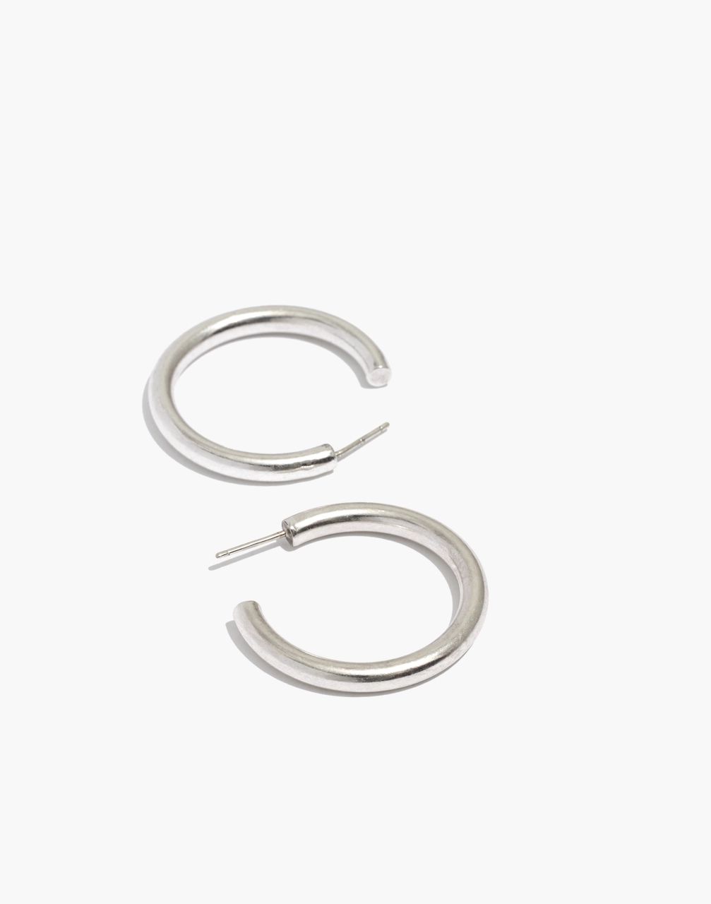 Chunky Medium Hoop Earrings | Madewell