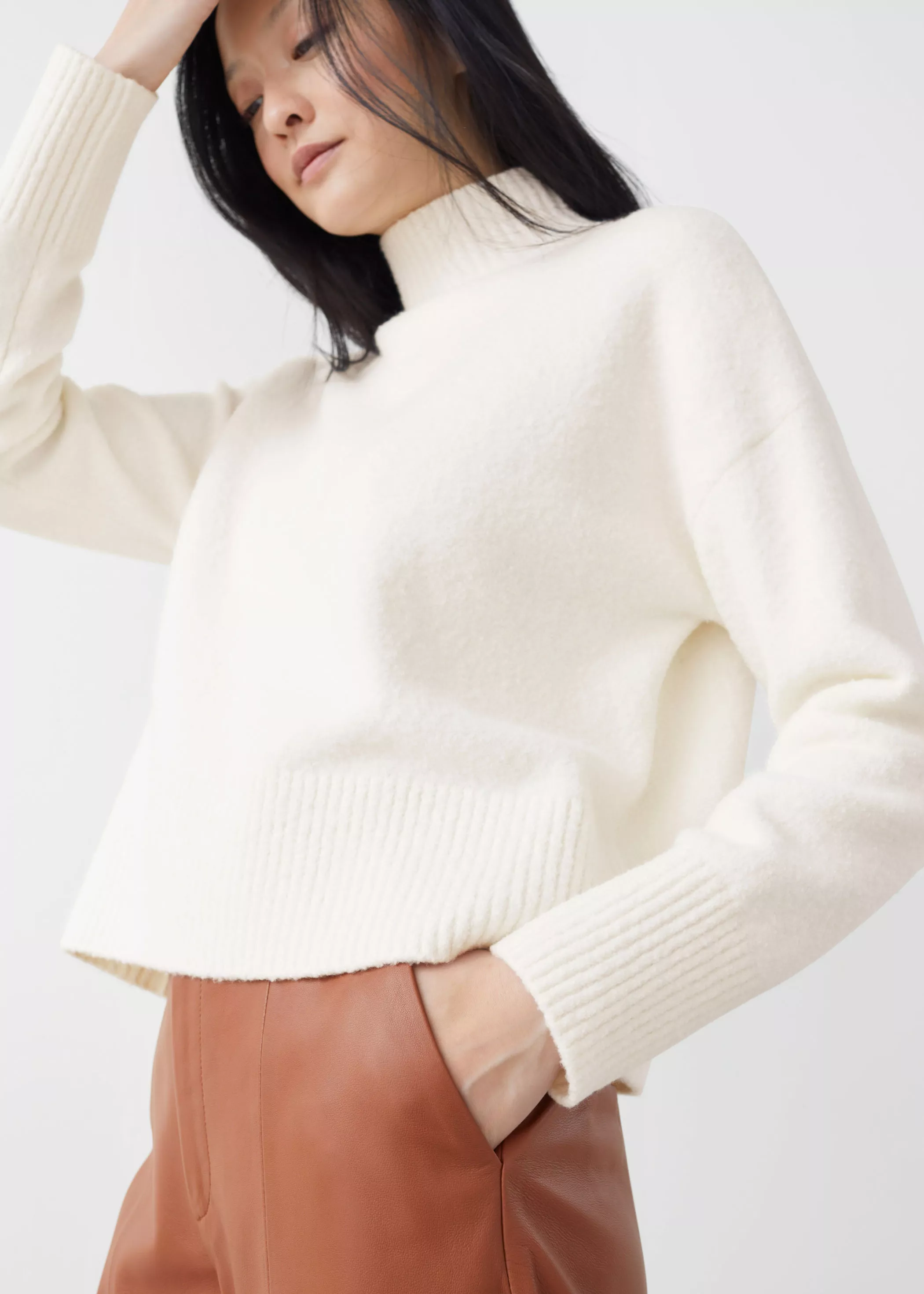 Cropped Mock Neck Sweater curated on LTK
