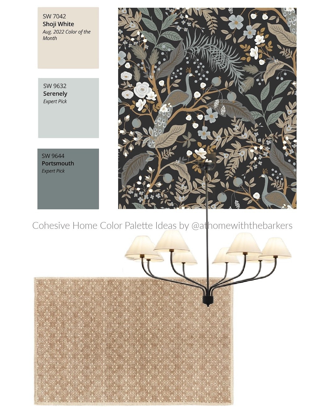 Paint color palette, DIY home decorating, wallpaper
