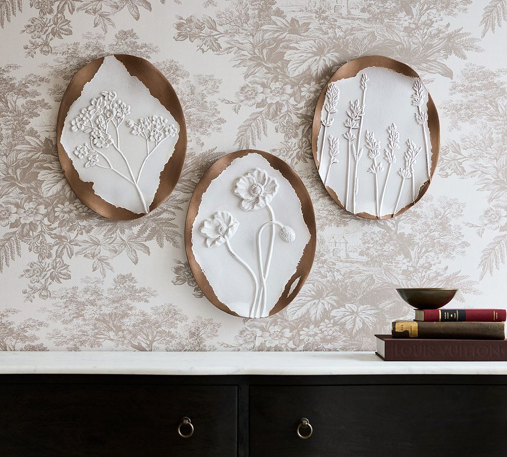 Earthenware Botanical Wall Plate | Pottery Barn (US)