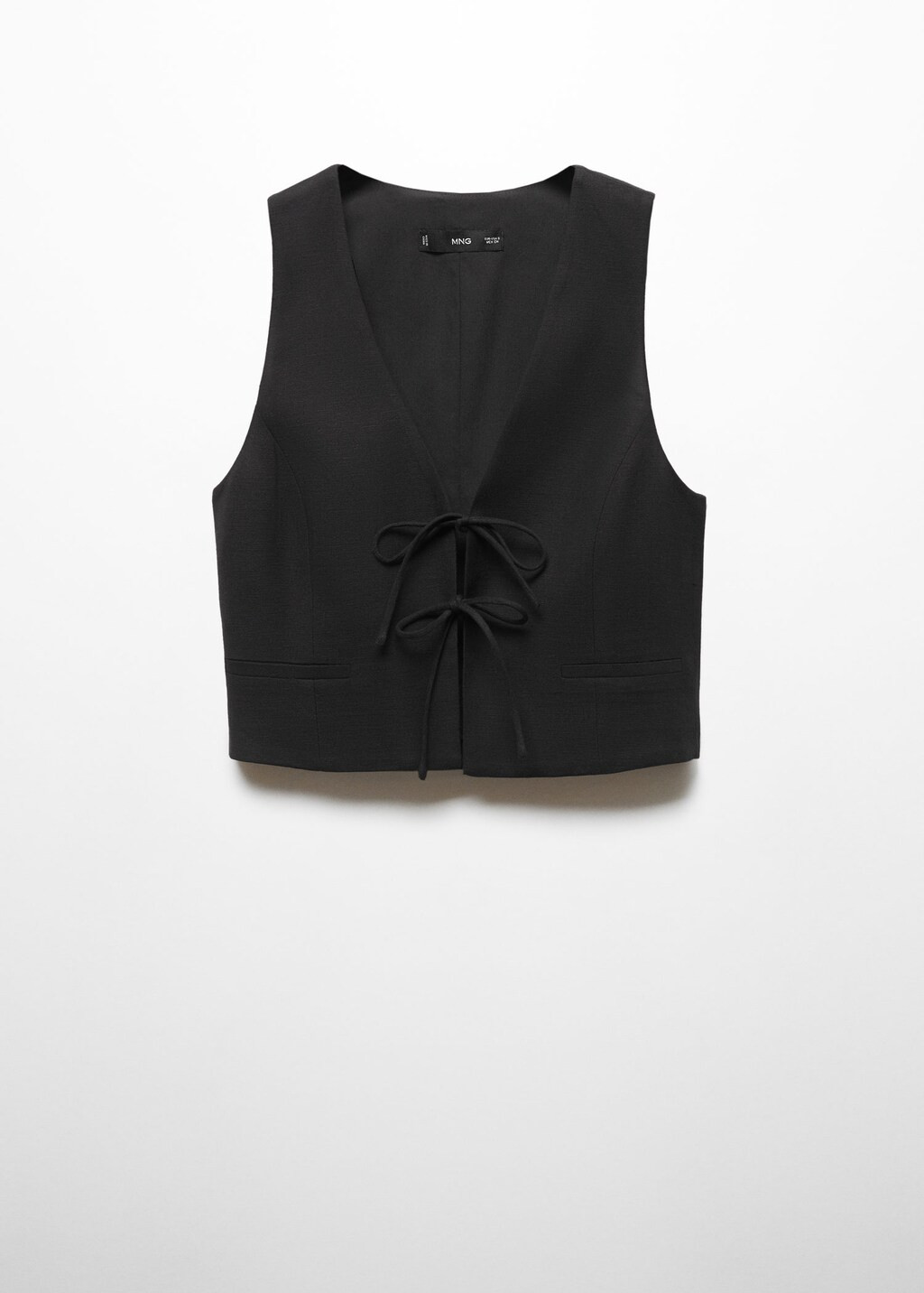 Vest with tie closure -  Women | Mango USA | MANGO (US)