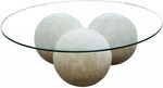 Reclaimed Lumber Allium Coffee Table/Glass Top | Scout & Nimble
