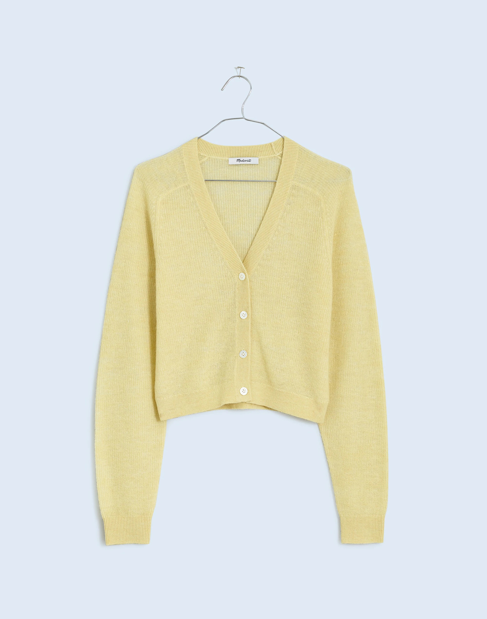 Alpaca-Blend V-Neck Cardigan Sweater | Madewell