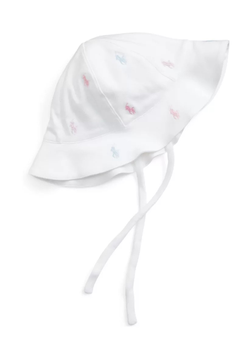 Baby Girls Polo Pony Cotton Interlock Hat | Belk