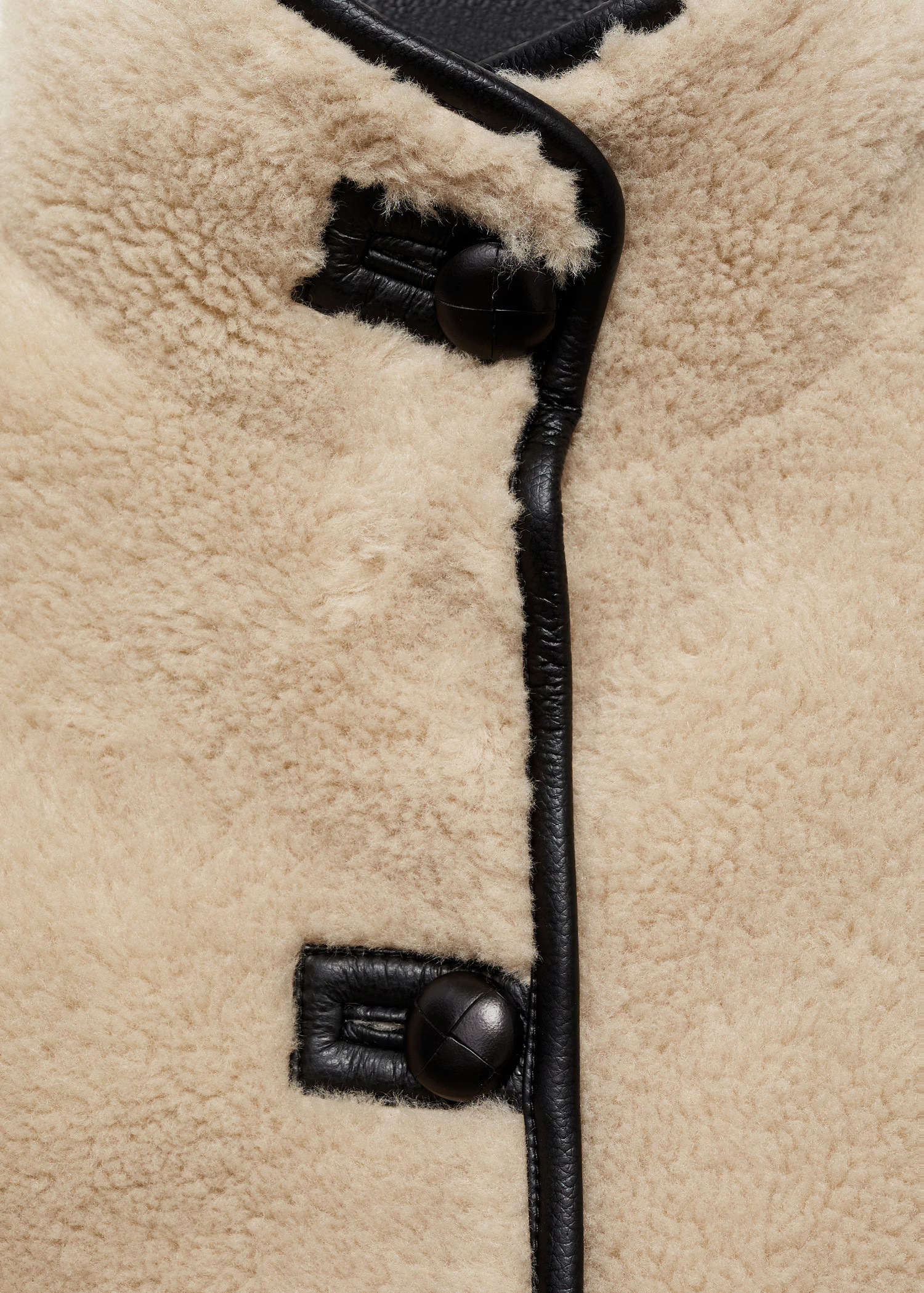 Fur-effect coat with appliqués - Women | MANGO United Kingdom | MANGO (UK)