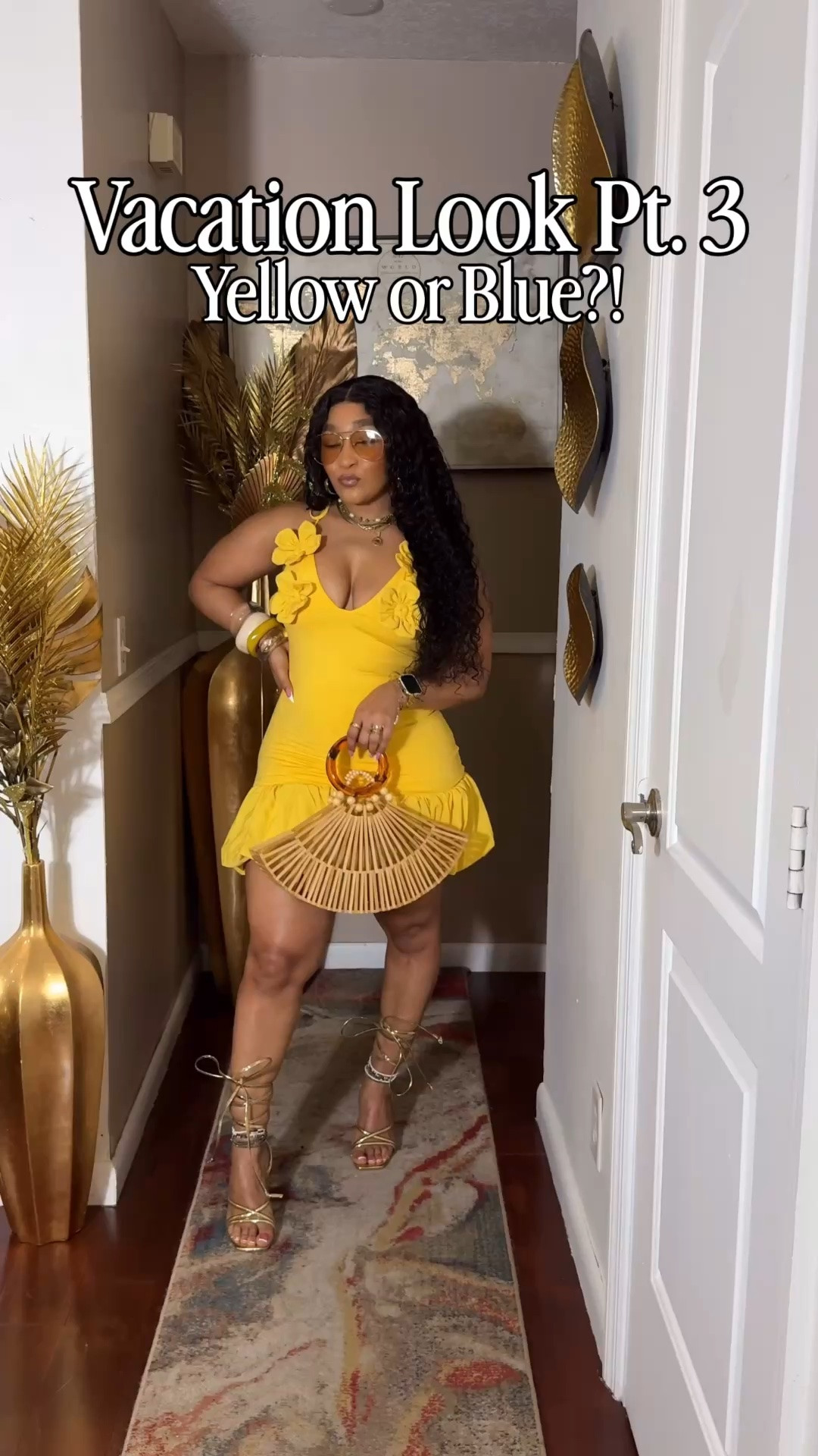 Here’s vacation look pt.3 huns! I’m in love with this yellow flower ruffle hem dress, but this blue fringe dress is a close second! I’m wearing both with heels and flats for a day to night look. It looks like the yellow dress may only be available in red right now. It’s linked! 
Everything: Medium

#LTKgrwm #LTKSeasonal #LTKTravel