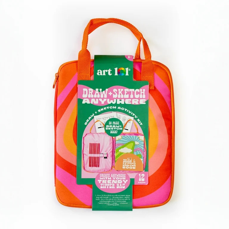 Art 101 Draw and Sketch Anywhere Activity Kit with 12 Pieces, Drawing Set, for Child Ages 8+ | Walmart (US)