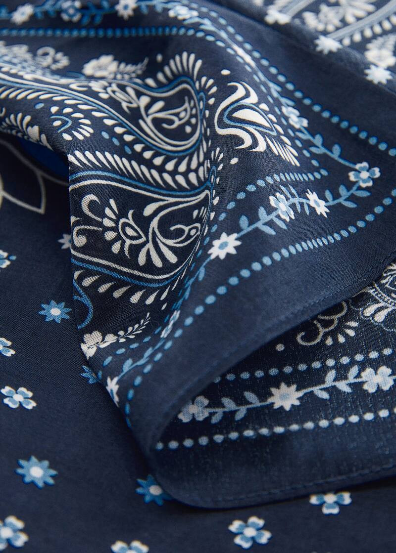 Foulard imprimé coton -  Femme | Mango Belgique | Mango BE