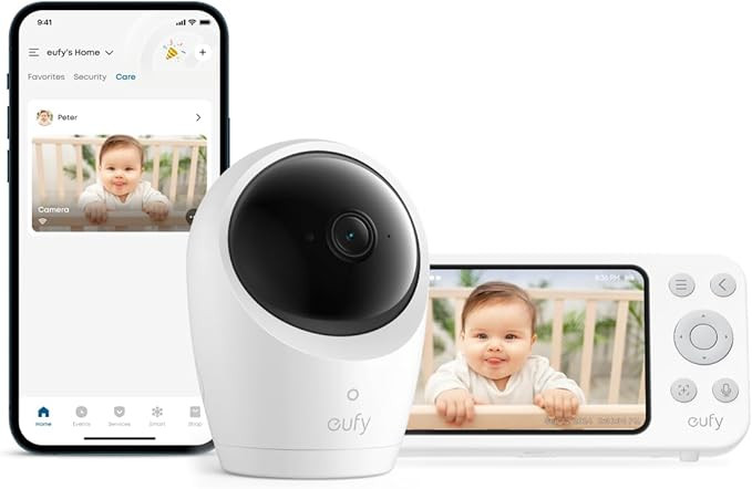 eufy Security Baby Monitor, Hybrid Wi-Fi and No Wi-Fi Connection, 24/7 Recording in app, Pan-Tilt... | Amazon (US)