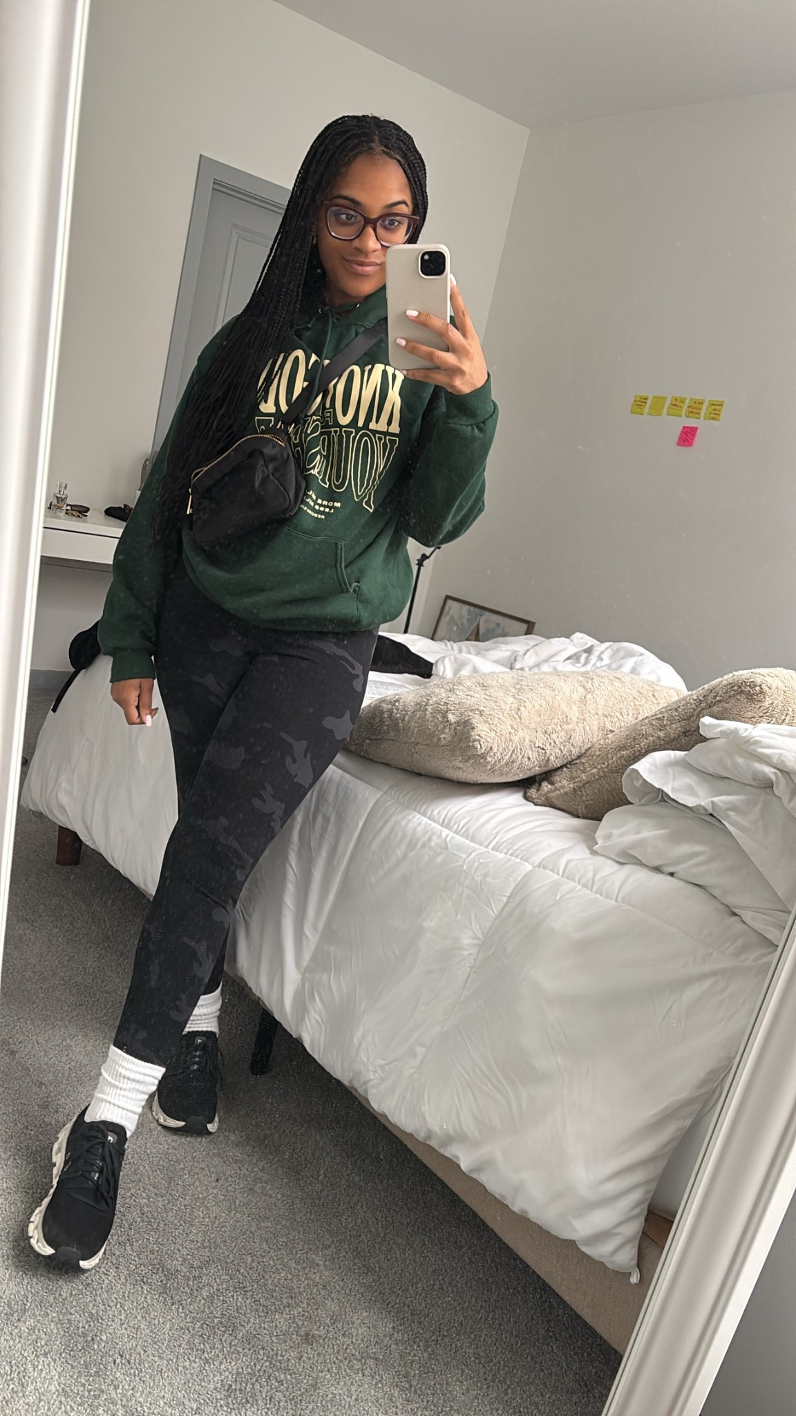 comfy, active look today😝 linked similar leggings for ya! 