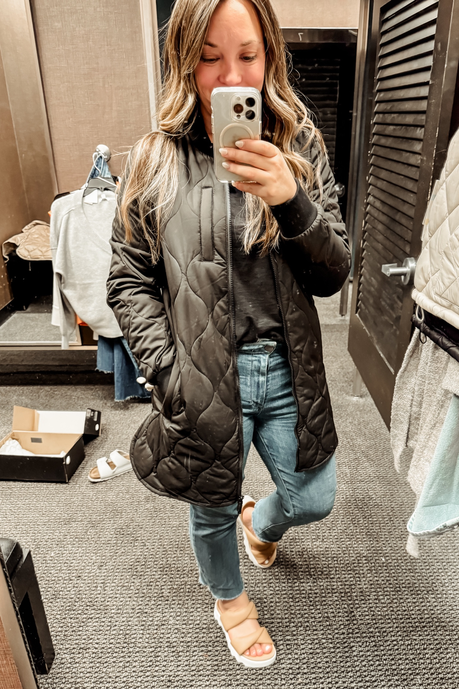 Neutral sandals black jacket fall sale finds casual outfit

These sandals are so comfy and this jacket is lightweight and cozy! 😘

#LTKShoeCrush #LTKxNSale #LTKStyleTip