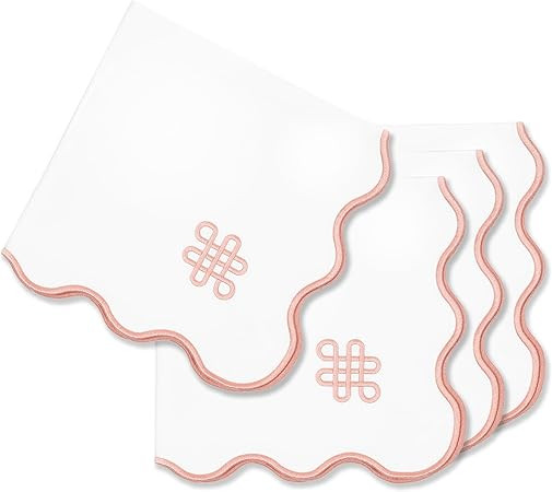 Hofdeco Premium Coastal Patio Indoor Outdoor Napkin Set of 4, 20”x20” Washable Dinner Napkins... | Amazon (US)