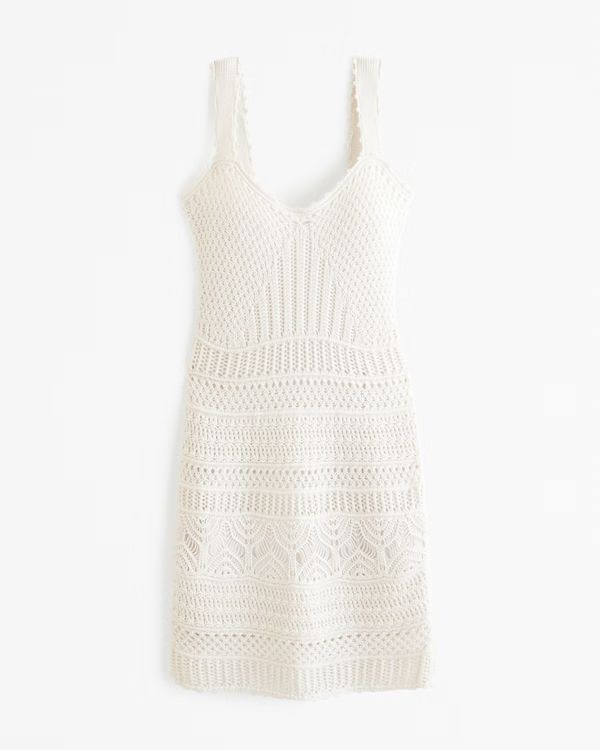 Women's Crochet-Style Mini Dress | Women's Dresses & Jumpsuits | Abercrombie.com | Abercrombie & Fitch (US)