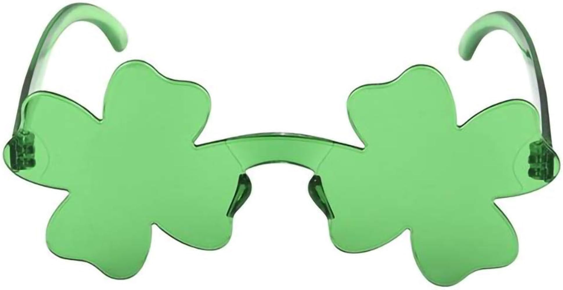 St. Patrick's Shamrock Glasses, Costume Dress-up Pretend Play, Green | Amazon (US)