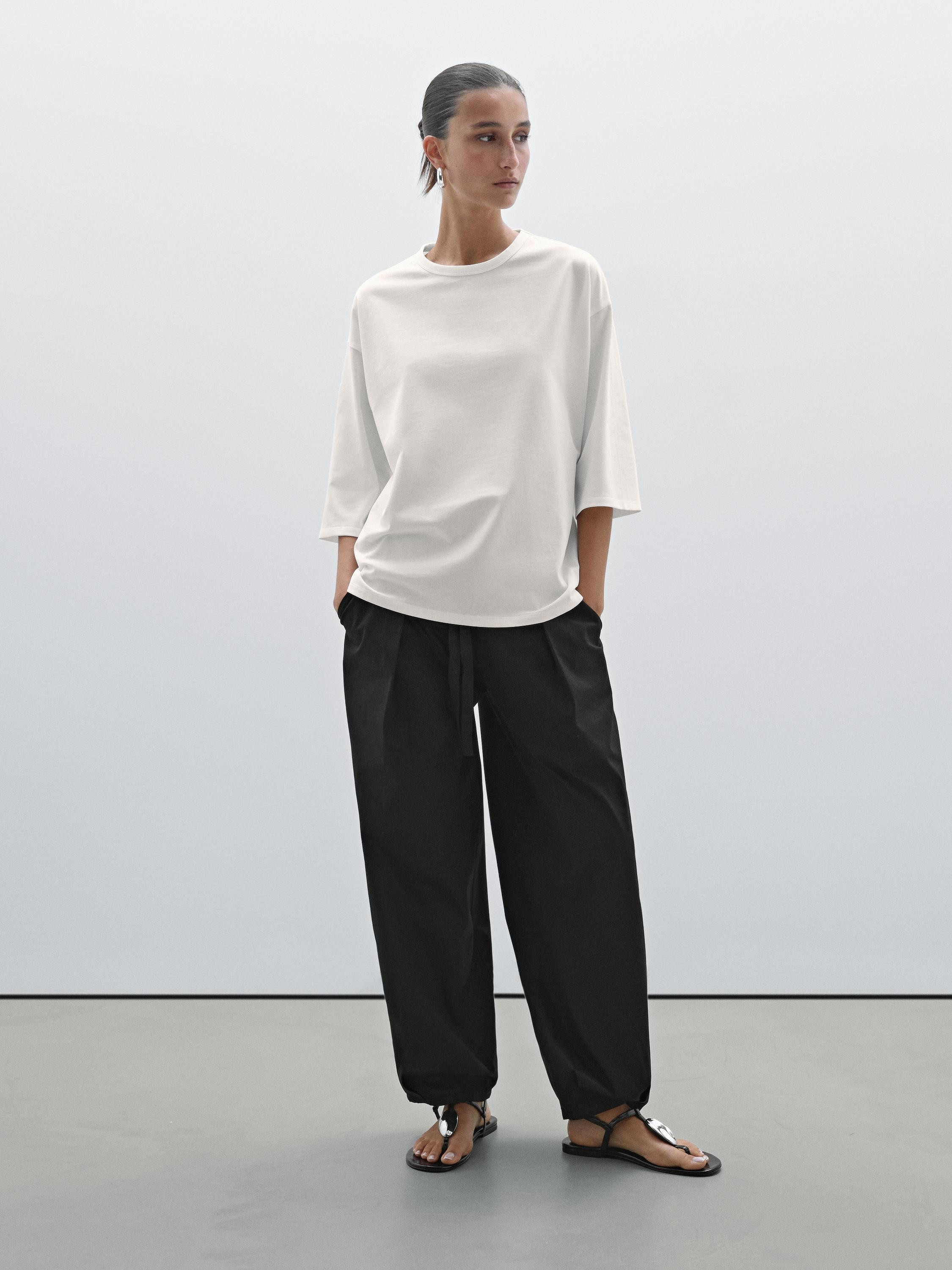 Oversize heavy weight T-shirt | Massimo Dutti US
