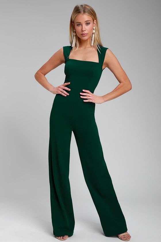 Enticing Endeavors Emerald Green Jumpsuit | Lulus (US)