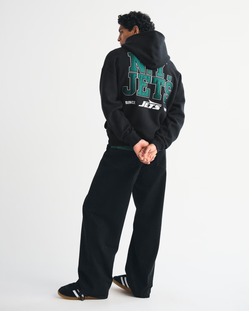 New York Jets Graphic Popover Hoodie | Abercrombie & Fitch (US)
