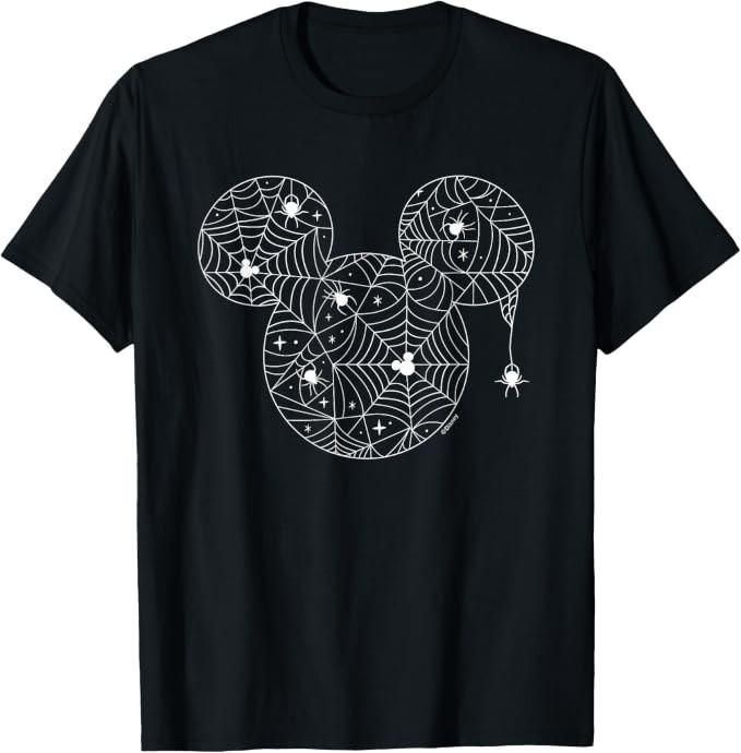 Halloween Mickey Spider Web Ears T-Shirt | Amazon (US)