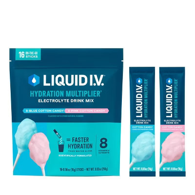 Liquid I.v. Hydration Multiplier - Cotton Candy Electrolyte Powder Drink Mix 1 Pack (16 Servings) | Target