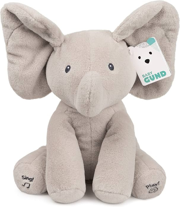 Baby GUND Animated Flappy the Elephant Plush, Singing Stuffed Animal Baby Toy for Ages 0 and Up, ... | Amazon (US)