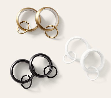 Quiet Glide Curtain Rings - Set of 10 | Pottery Barn Kids