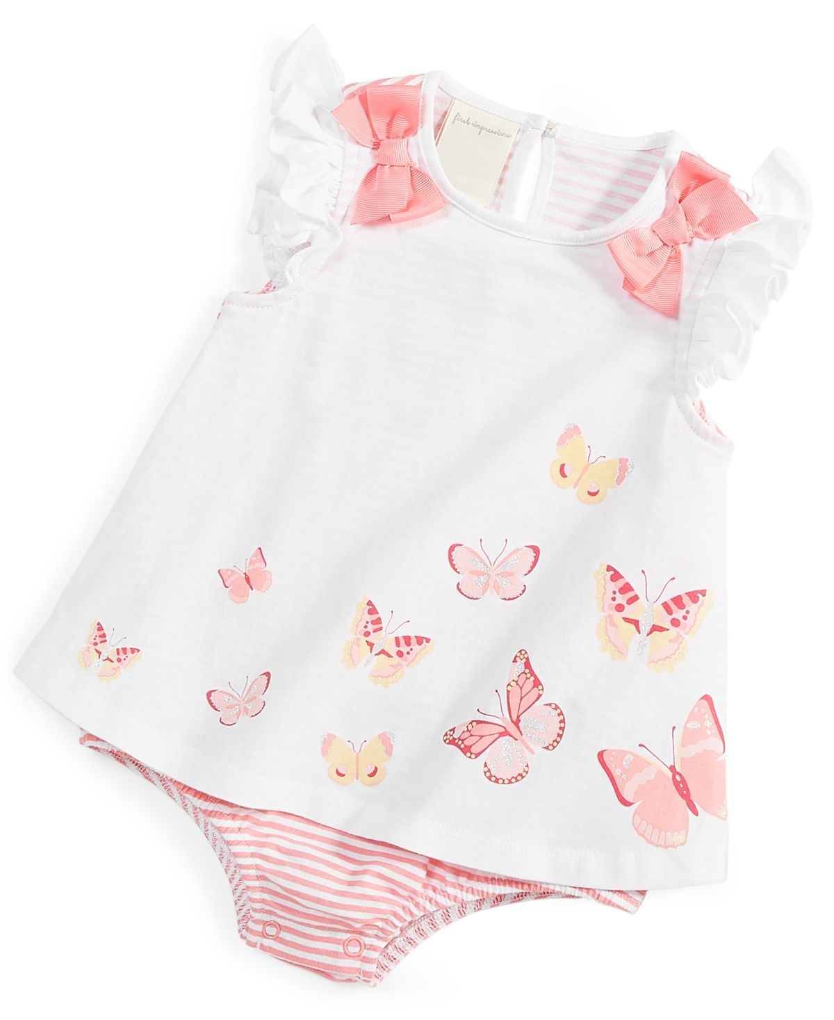 First Impressions Baby Girls Butterfly Magic Print Sunsuit, Created for Macy's | Macys (US)