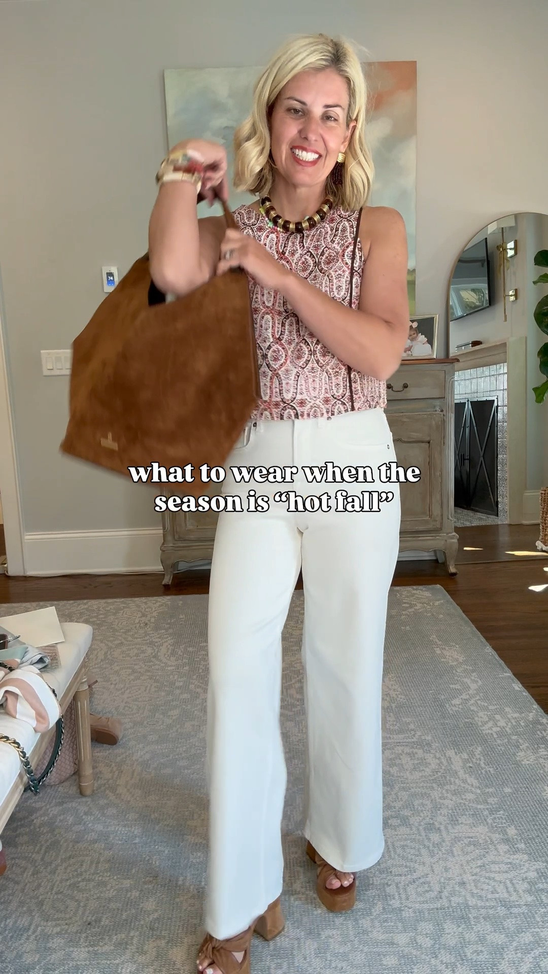 “Hot Fall” looks I’m loving!!
SIZING:
Spanx Jeans - xs petite
Paige Jeans - 26P
Ruti Pants - 4P
Chelsea Dress - xs 
Skirt - small
Chartreuse Top - small
Green Tank - small petite
Floral Jacket - xs 
Quince Top/Duffield Lane tops - xs

#LTKdayinmylife #LTKSeasonal #LTKOver40