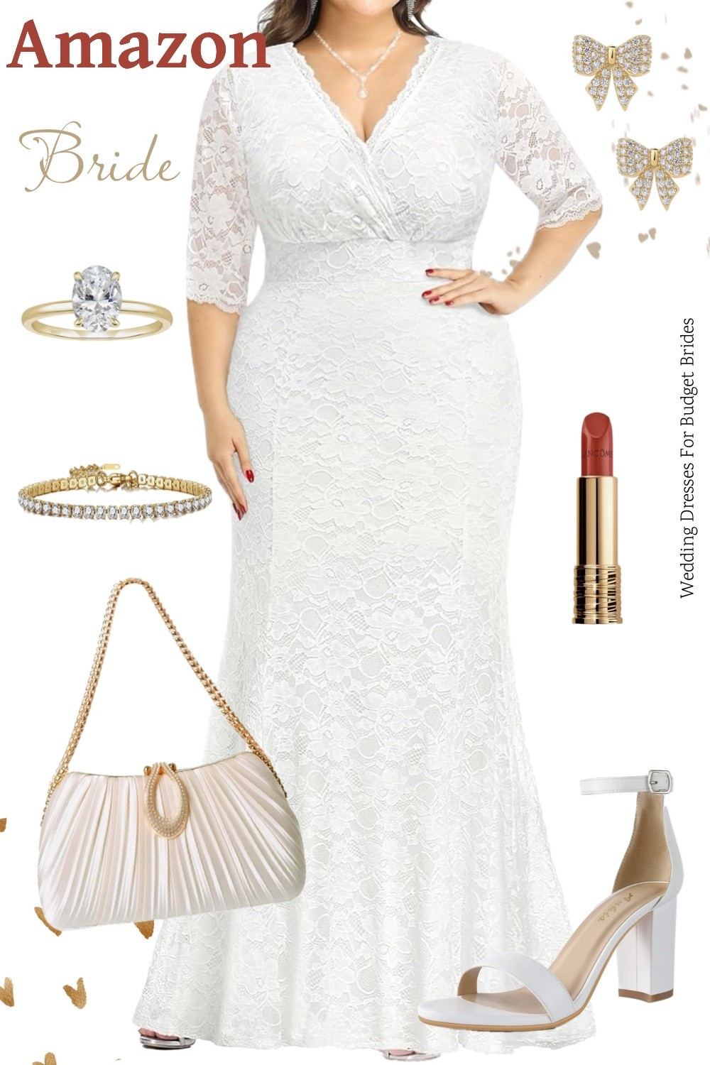 Pretty plus size white dress and accessories from Amazon. The bridal dress is around $61 today. 

Reception dress, courthouse elopement dress, long white gown, minimalist wedding dress, or microwedding dress, curvy bride, plus size fashion. 

#LTKPlusSize #LTKSeasonal #LTKWedding