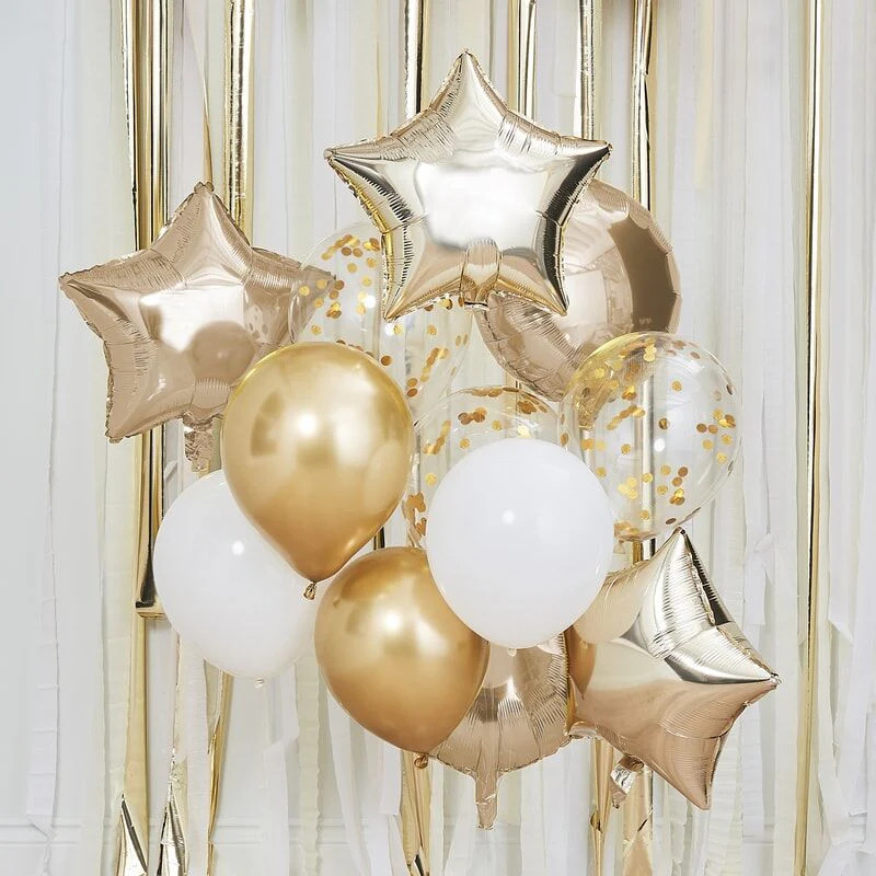 Metallic Gold Balloon Bundle | Ellie and Piper