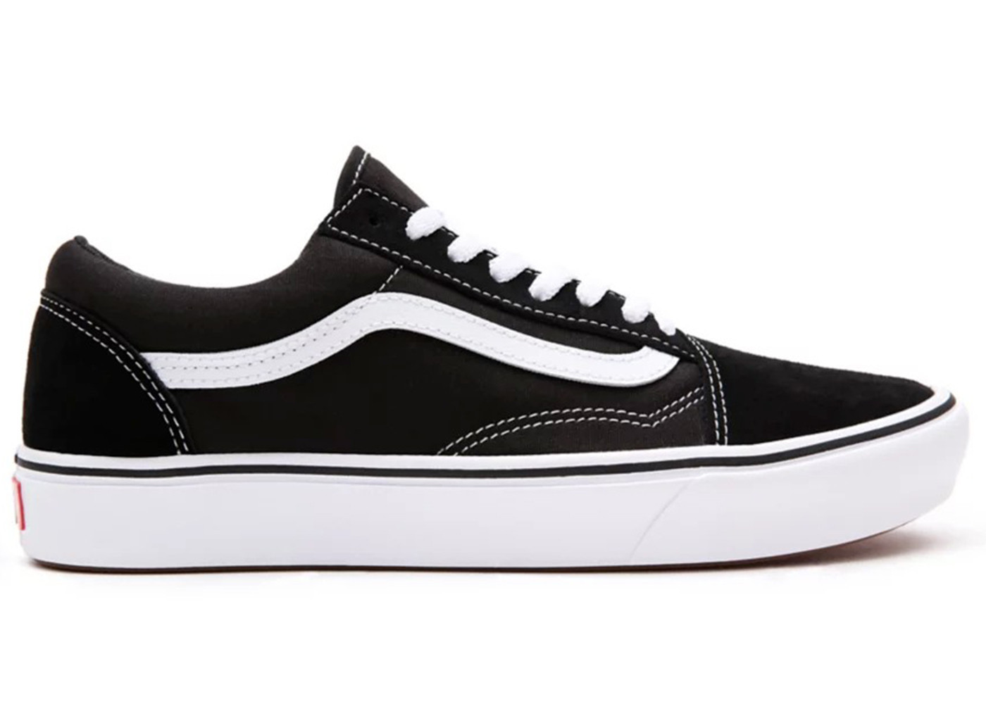 Men's Vans Old Skool Comfy Cush Sneakers in Black/White | StockX