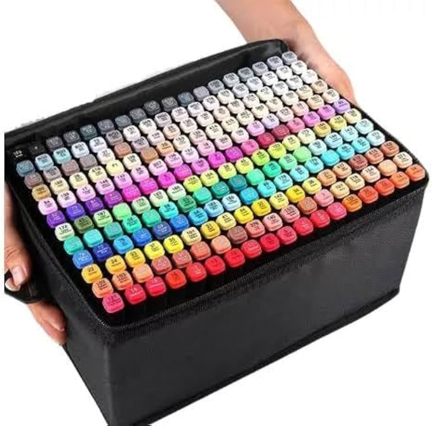 Conjunto de Canetas Marcador Permanente Canetinhas para Colorir Touch com Ponta Dupla para Desenh... | Amazon (BR)