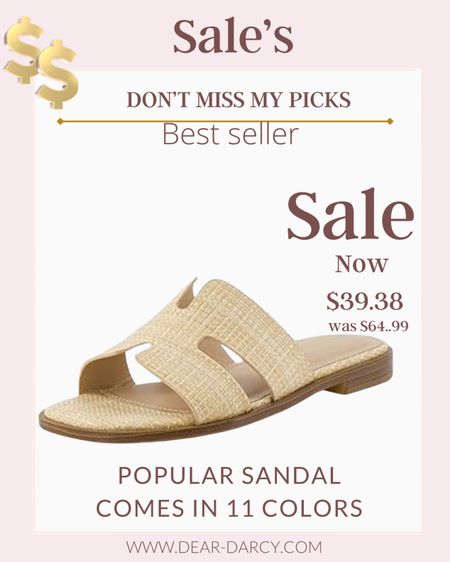Sale alert🚨 must have sandals
 
Rattan popular sandal a must have for summer comes in 5 colors and also in leather. 

Fits true to size 

 On major sale.and so good!


#LTKSaleAlert #LTKShoeCrush #LTKFindsUnder50