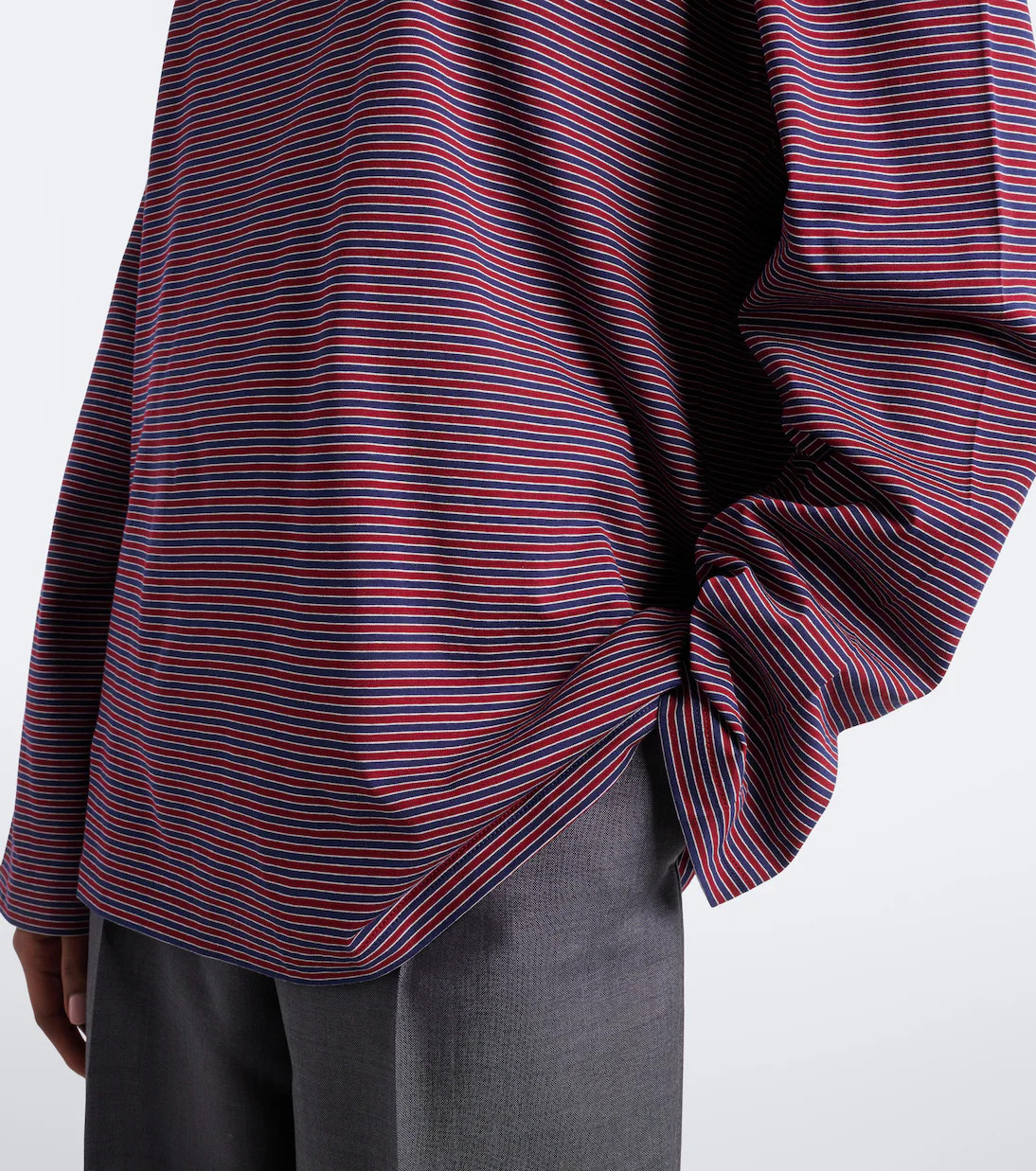 Striped cotton jersey Henley shirt | Mytheresa (US/CA)