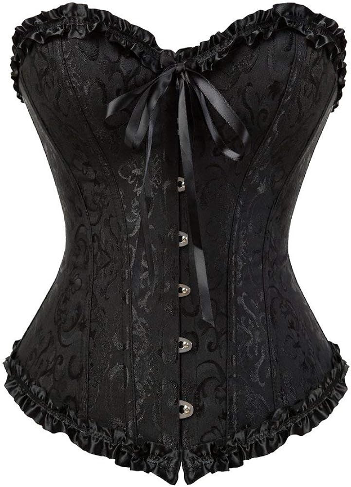 Corsets for Women Corset Top Bustier Overbust Lace Up Corset Plus Size | Amazon (US)