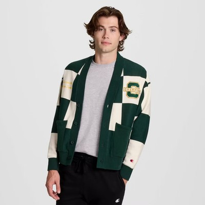 Champion Men's Varsity Check Cardigan Sweater | eBay US