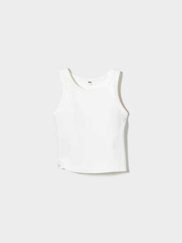 Ribbed Cropped Sleeveless Bra Top | UNIQLO (US)