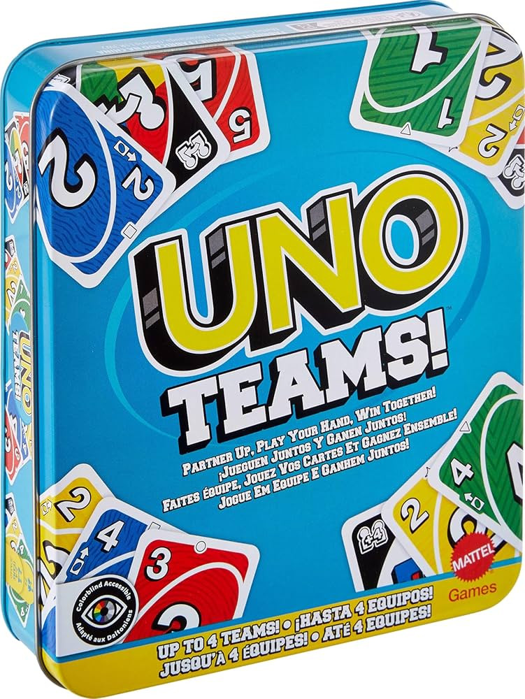 Mattel Games UNO Teams Card Game for Kids, Adults & Family Night, Parties & Travel with Special R... | Amazon (US)