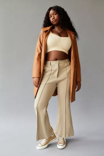 UO Isabella Ponte High-Waisted Flare Pant | Urban Outfitters (US and RoW)
