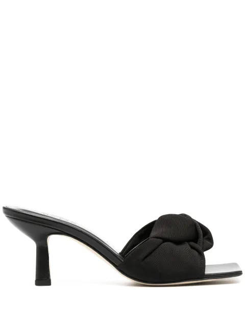 knot front mid-heel mules | Farfetch (US)