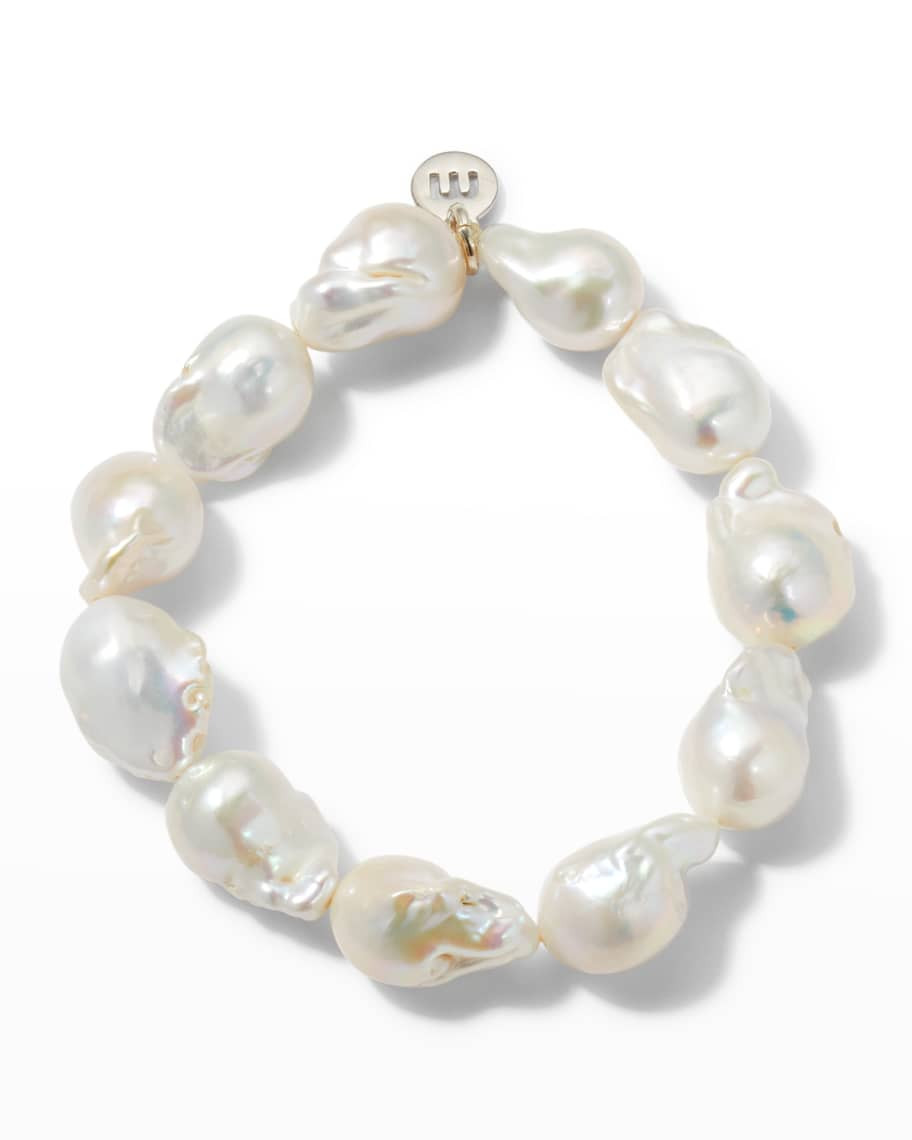 5th Avenue Baroque Pearl Stretch Bracelet | Neiman Marcus