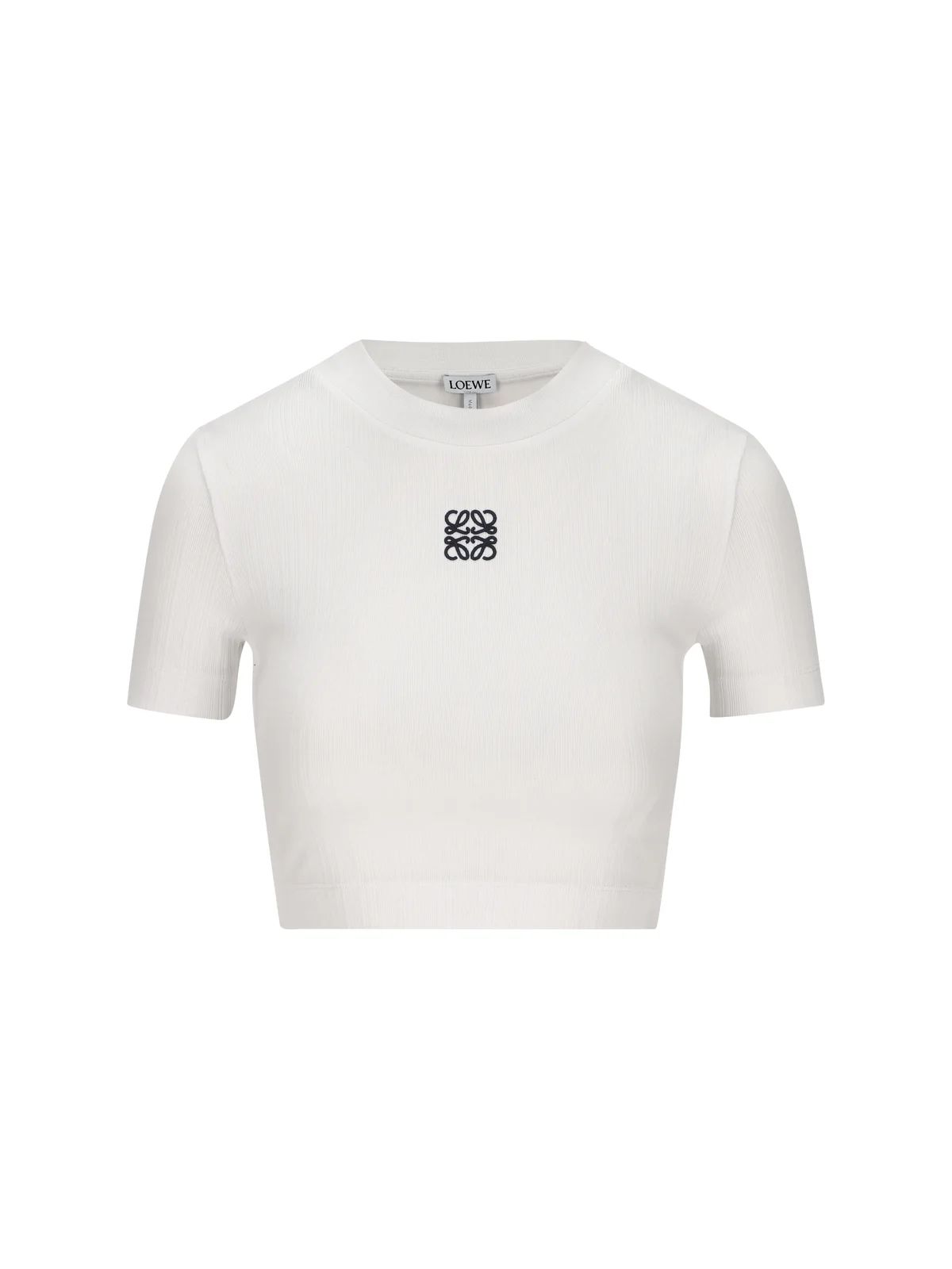 Loewe Logo Embroidered Cropped Top | Cettire Global