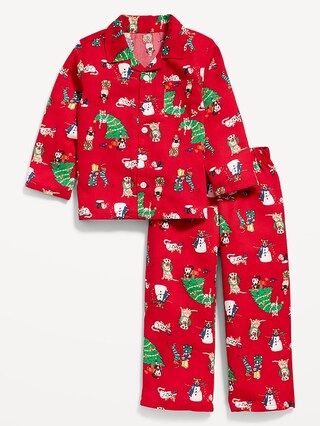 Loose-Fit Matching Print Pajama Set for Toddler & Baby | Old Navy (US)