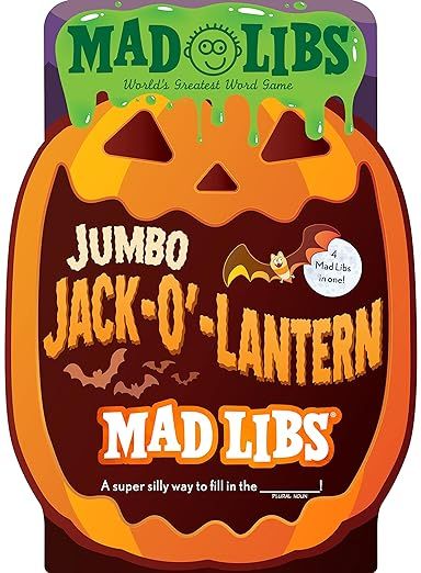 Jumbo Jack-O'-Lantern Mad Libs: 4 Mad Libs in 1!: World's Greatest Word Game | Amazon (US)
