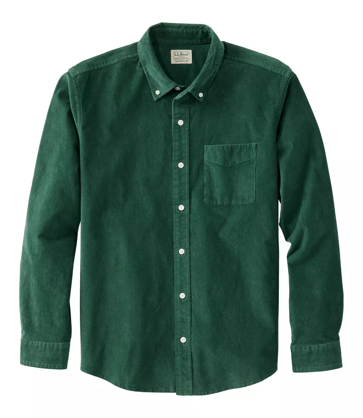 Men's Comfort Stretch Corduroy Shirt, Long-Sleeve, Traditional Untucked Fit | L.L. Bean