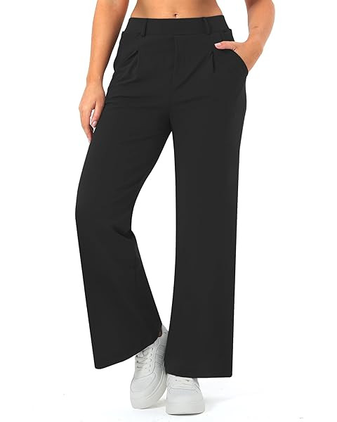 Ewedoos Wide Leg Pants Woman Stretchy Work Dress Pants Women Trendy 2026 Business Casual Outfits ... | Amazon (US)