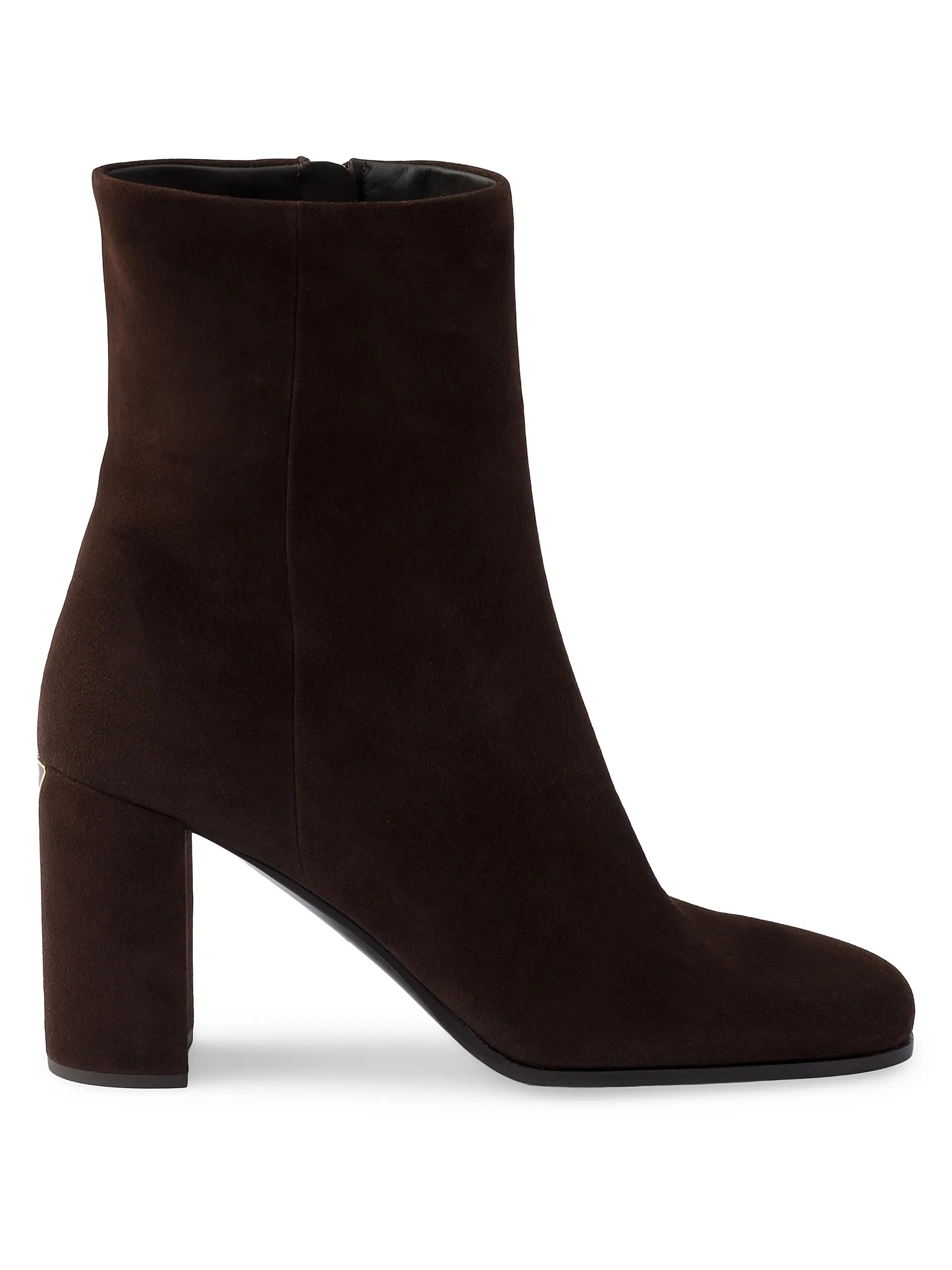 Prada Suede Booties | Saks Fifth Avenue | Saks Fifth Avenue