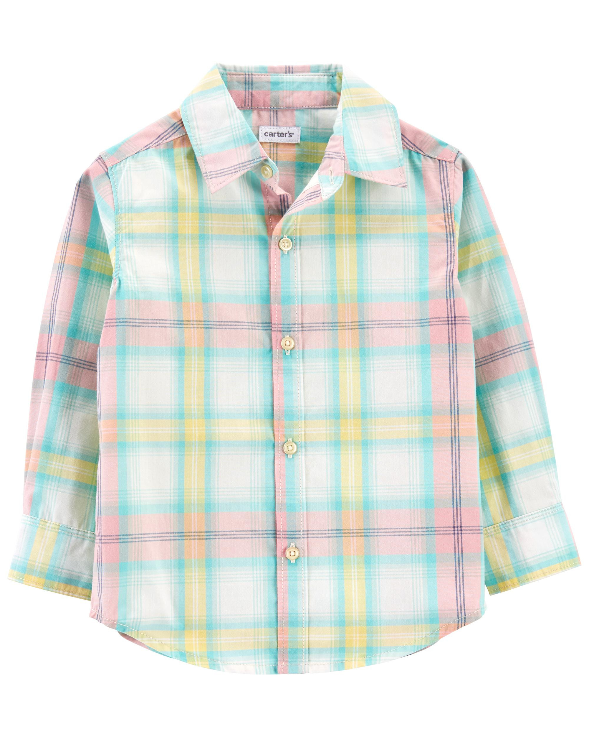 Baby Plaid Button-Front Shirt | Carter's