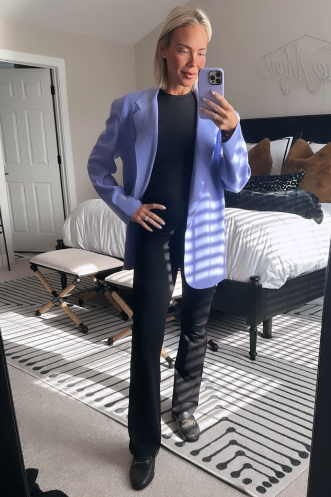 Holla back, this blazer (which I have in THREE COLORS) goes with EVERYTHING and the colors are 🤌 I have pink, purple and green and I wear them with dress clothes, jeans, sneakers, dress shoes- everything! They are an oversized fit - I wear an XS | then my top underneath is from SKIMS (size small) and I wear it under EVERYTHING! 😍😍 TTS, pants are Wilfred size 2 and shoes are size 9. LINKED EVERY EXACT ITEM + some extra goodies! 🪷 XoXo, sunshine ☀️
Cece 

#LTKsalealert #LTKSeasonal #LTKstyletip