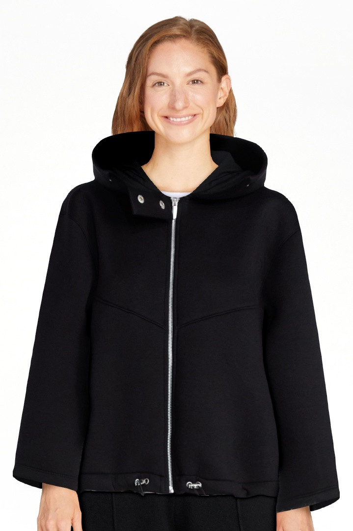 Scoop Women's and Women's Plus Neoprene Fleece Oversized Jacket with Hood, Sizes XS-4X | Walmart (US)