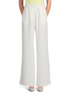 Amanda Uprichard Jane Pleated Flat Front Pants on SALE | Saks OFF 5TH | Saks Fifth Avenue OFF 5TH